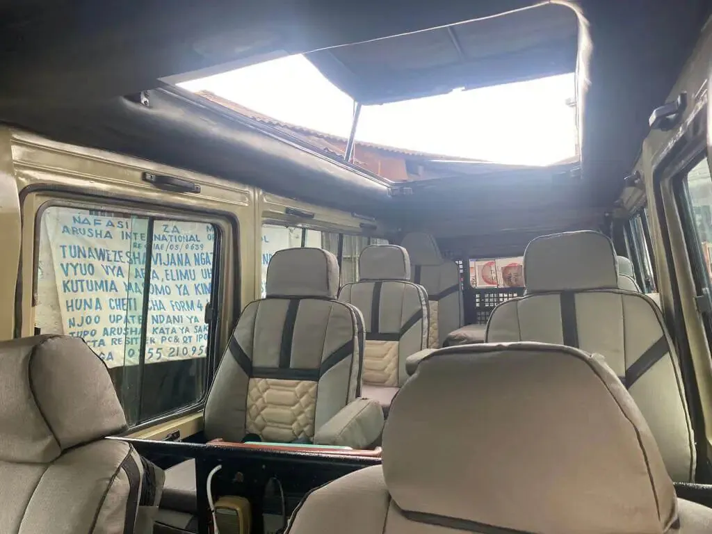 Toyota Landcruiser safari vehicle