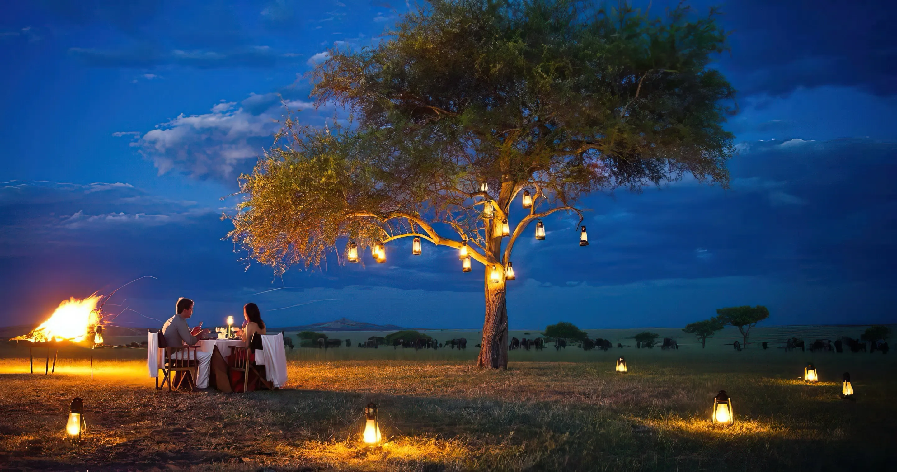 Romantic safari camp accommodation in Tanzania