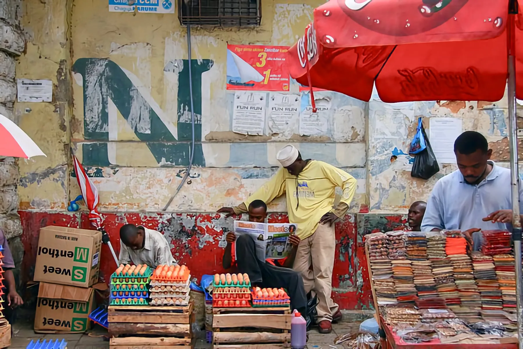 Stone Town street in Zanzibar